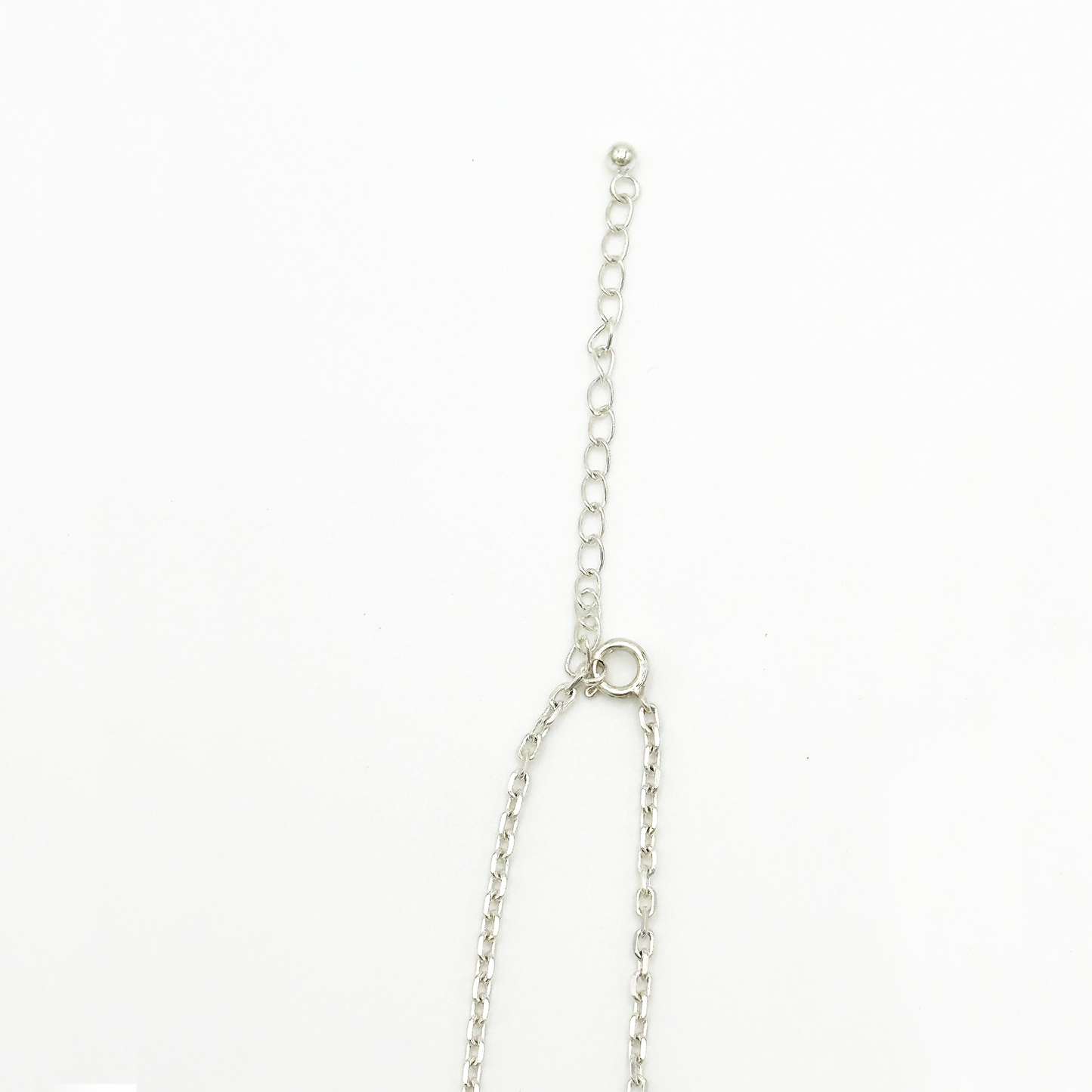 Plate- Gold Seal M ID Tag Narrow Chain Necklace