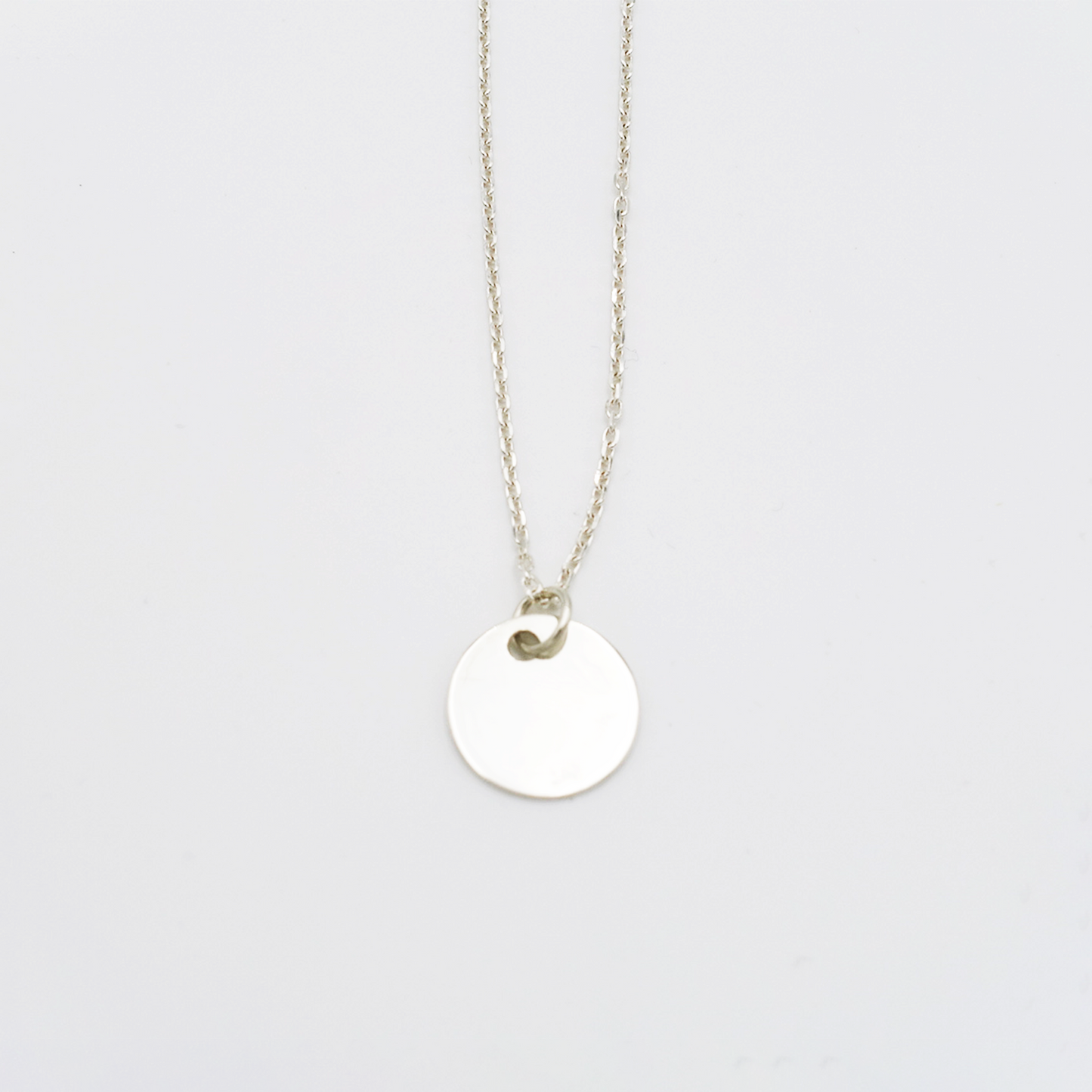 Round-M ID Tag Narrow Chain Necklace