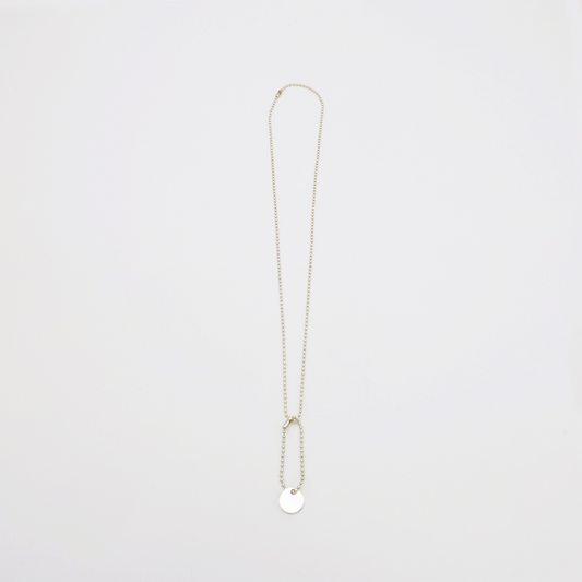 Round-S ID Tag Ball-Chain Necklace