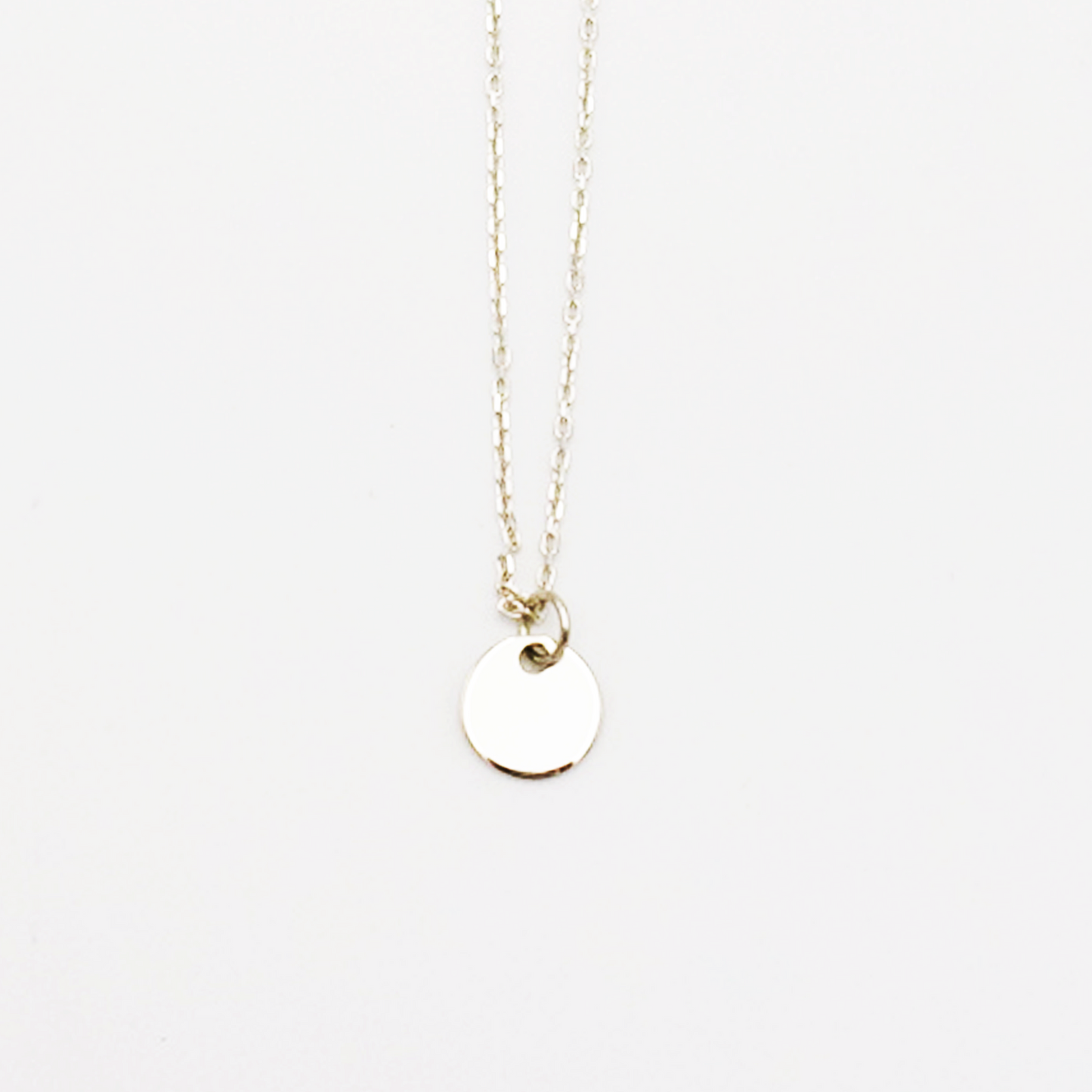 Round-S ID Tag Narrow Chain Necklace