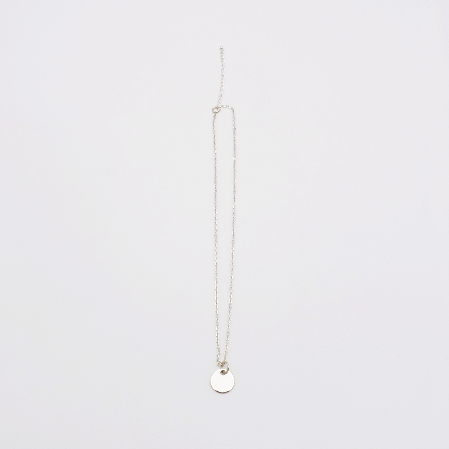 Round-S ID Tag Narrow Chain Necklace