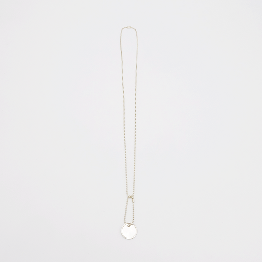 Coin-M ID Tag Ball-Chain Necklace