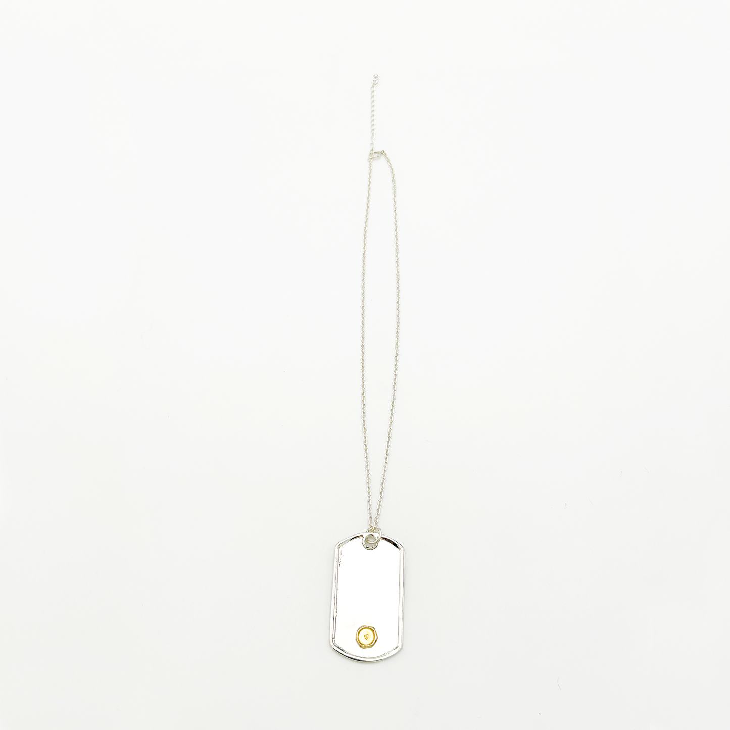 Frame- Gold Seal XM ID Tag Narrow Chain Necklace