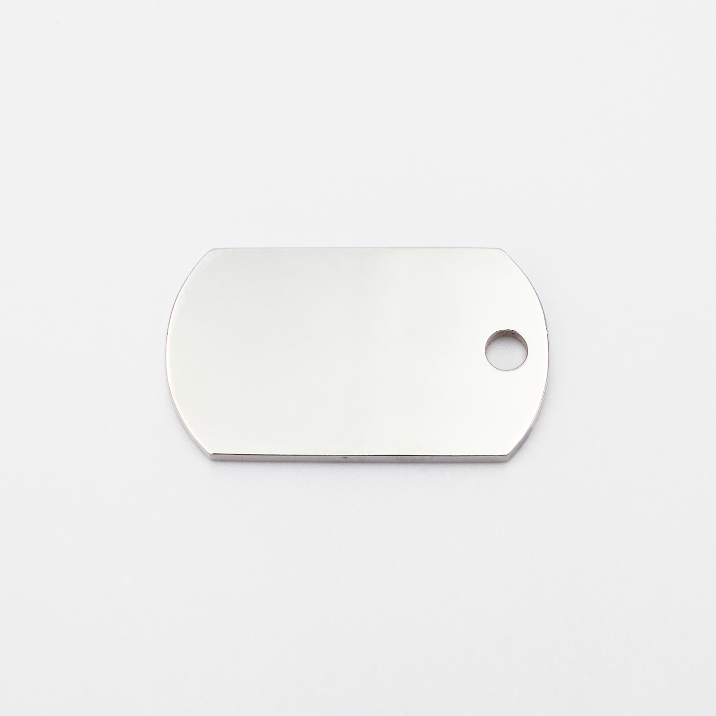 Plate-M ID Tag Ball-Chain Necklace