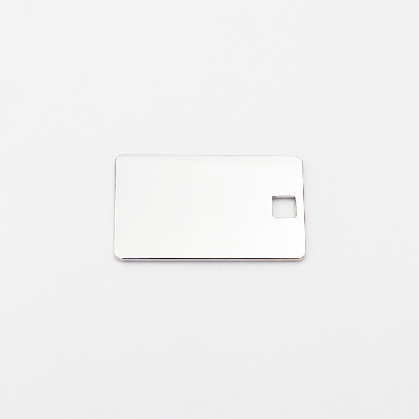 Square-M ID Tag Ball-Chain Necklace