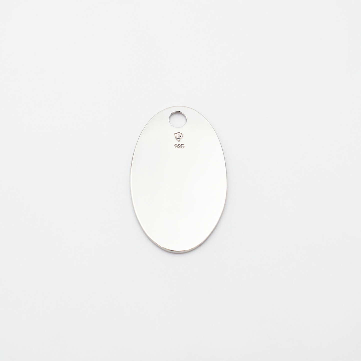 Oval-M ID Tag Ball-Chain Necklace