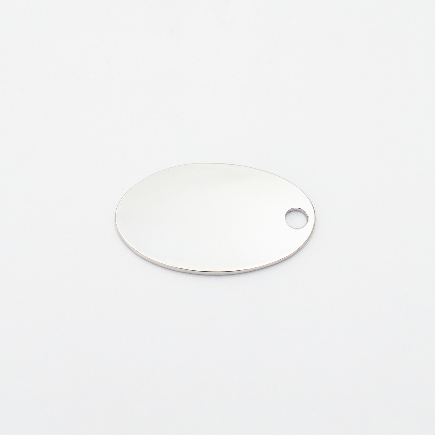 Oval-M ID Tag Ball-Chain Necklace