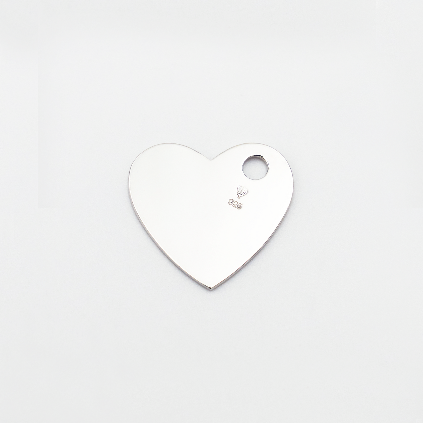 Heart-M ID Tag Narrow Chain Necklace