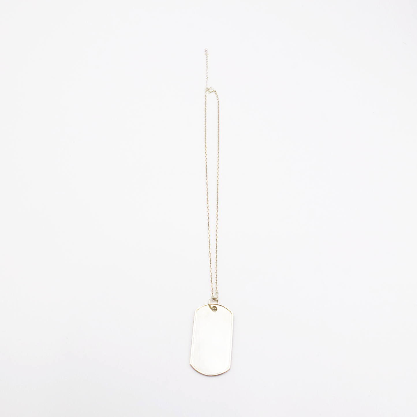 Frame-XM ID Tag Narrow Chain Necklace