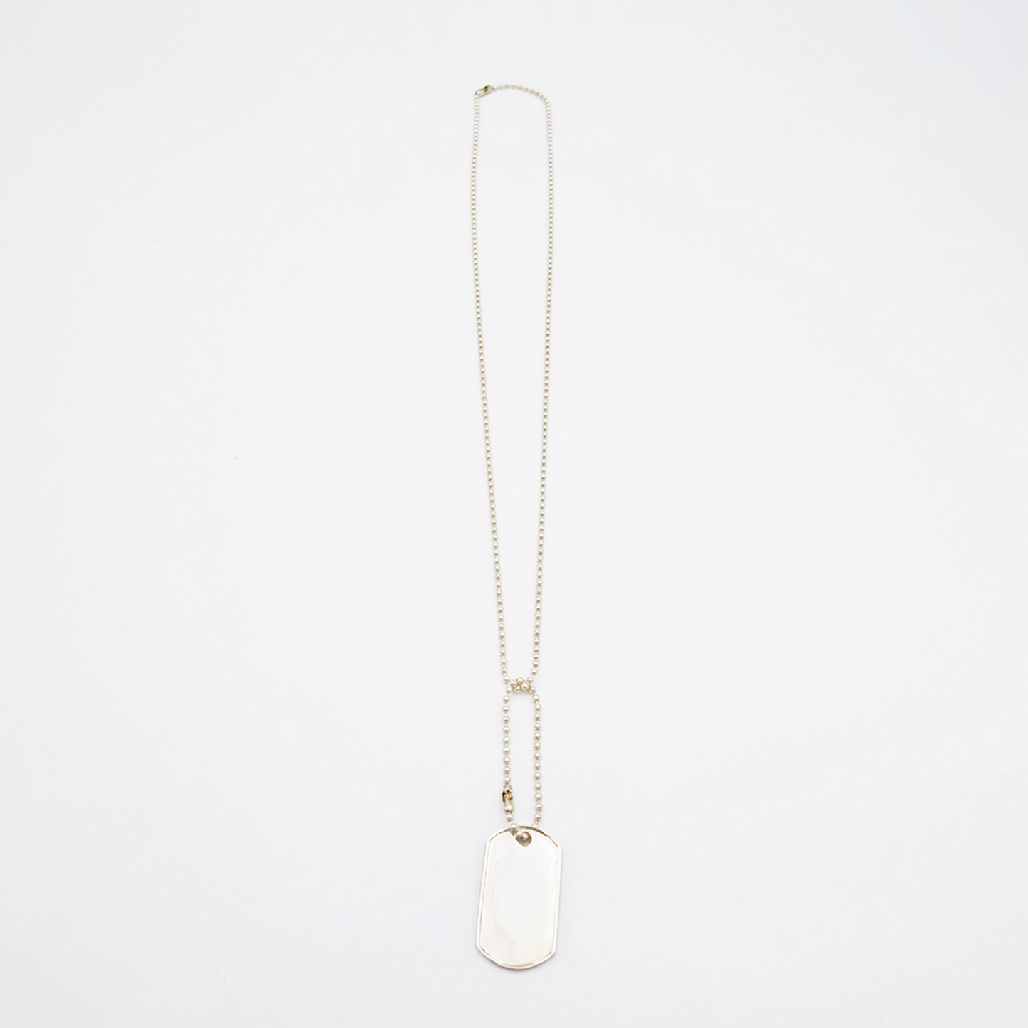 Frame-M ID Tag Ball-Chain Necklace