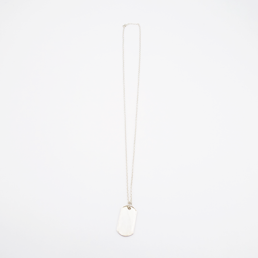 Frame-M ID Tag Chain Necklace