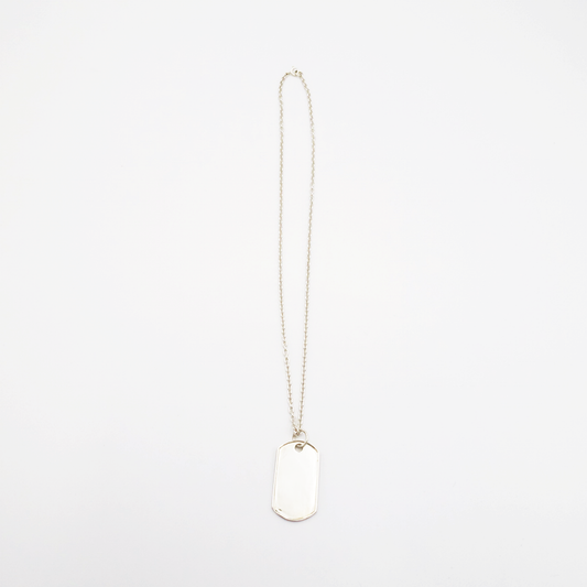 Frame-M ID Tag Chain Necklace