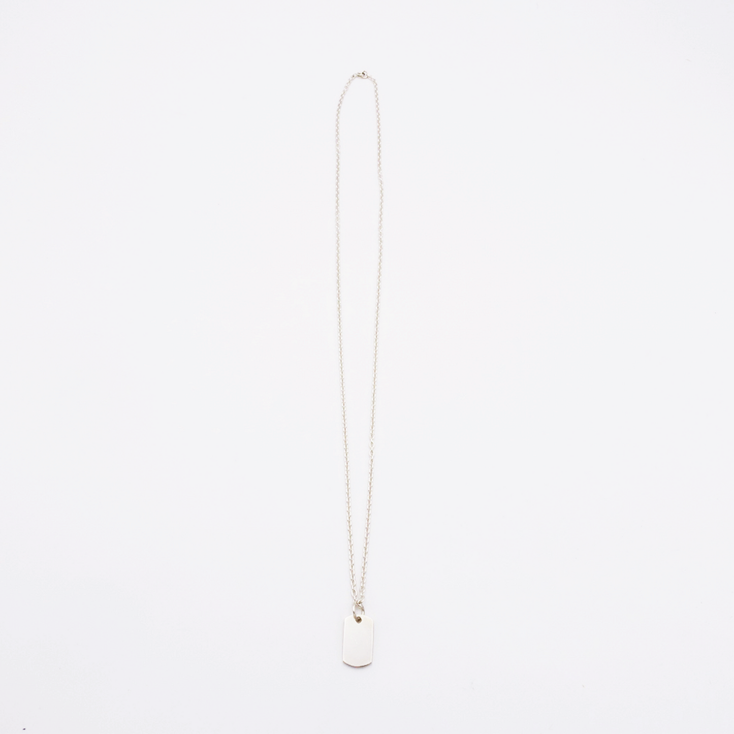 Plate-S ID Tag Chain Necklace