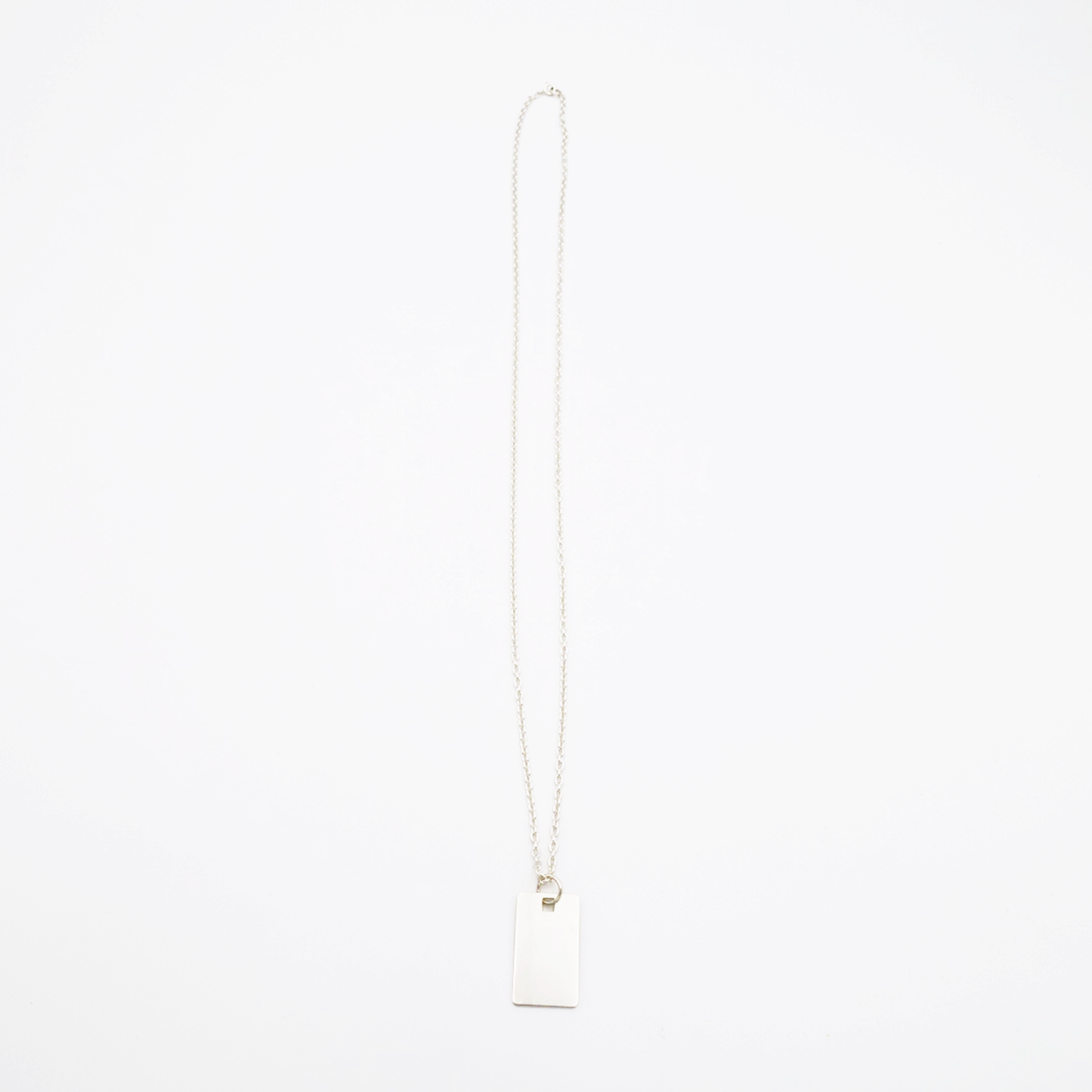 Square-M ID Tag Chain Necklace