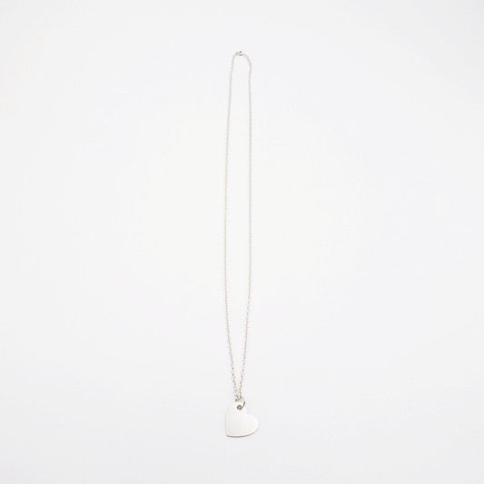 Heart-M ID Tag Chain Necklace