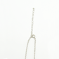 Frame- Gold Seal M ID Tag Narrow Chain Necklace