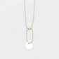 Round-M ID Tag Ball-Chain Necklace
