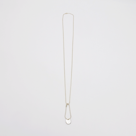 Round-S ID Tag Ball-Chain Necklace