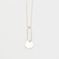 Coin-M ID Tag Ball-Chain Necklace