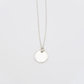Coin-M ID Tag Narrow Chain Necklace