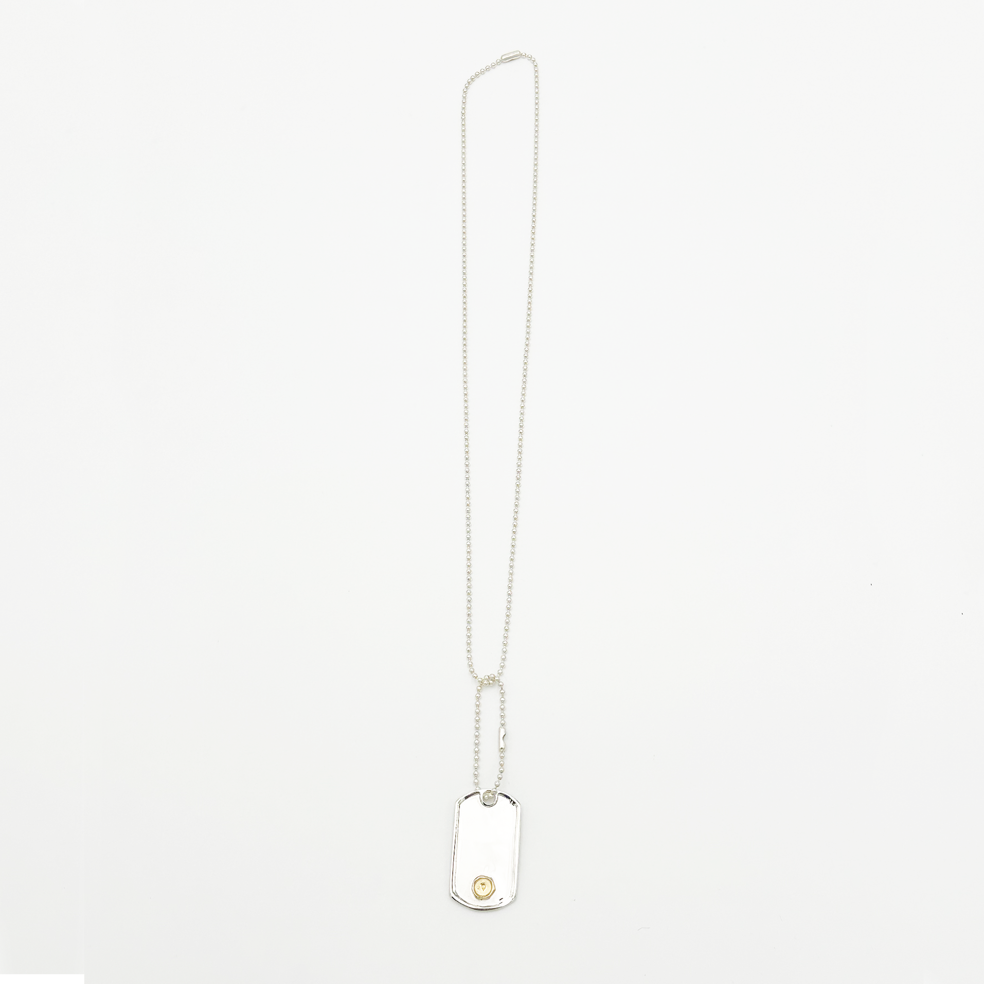 Frame Gold Seal XM ID Tag Ball-Chain Necklace | Independent