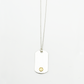 Plate- Gold Seal XM ID Tag Narrow Chain Necklace