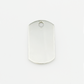 Plate-Gold Seal M ID Tag Ball-Chain Necklace