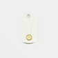 Plate-Gold Seal M ID Tag Chain Necklace