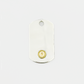 Plate-Gold Seal M ID Tag Ball-Chain Necklace