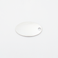 Oval-M ID Tag Narrow Chain Necklace