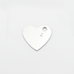 Heart-M ID Tag Narrow Chain Necklace
