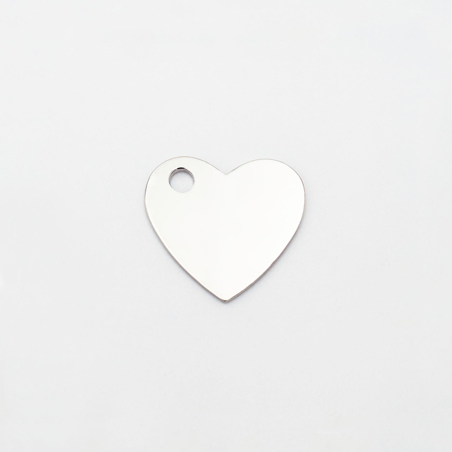 Heart-M ID Tag Ball-Chain Necklace