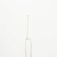 Oval-M ID Tag Narrow Chain Necklace