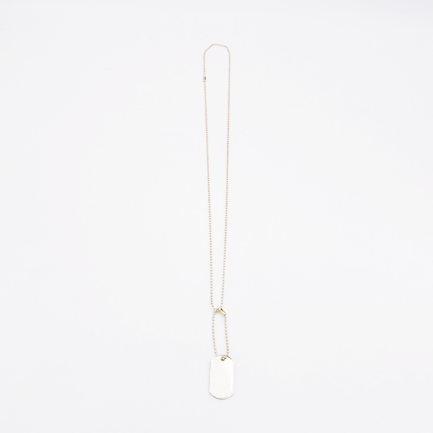 Frame-M ID Tag Ball-Chain Necklace