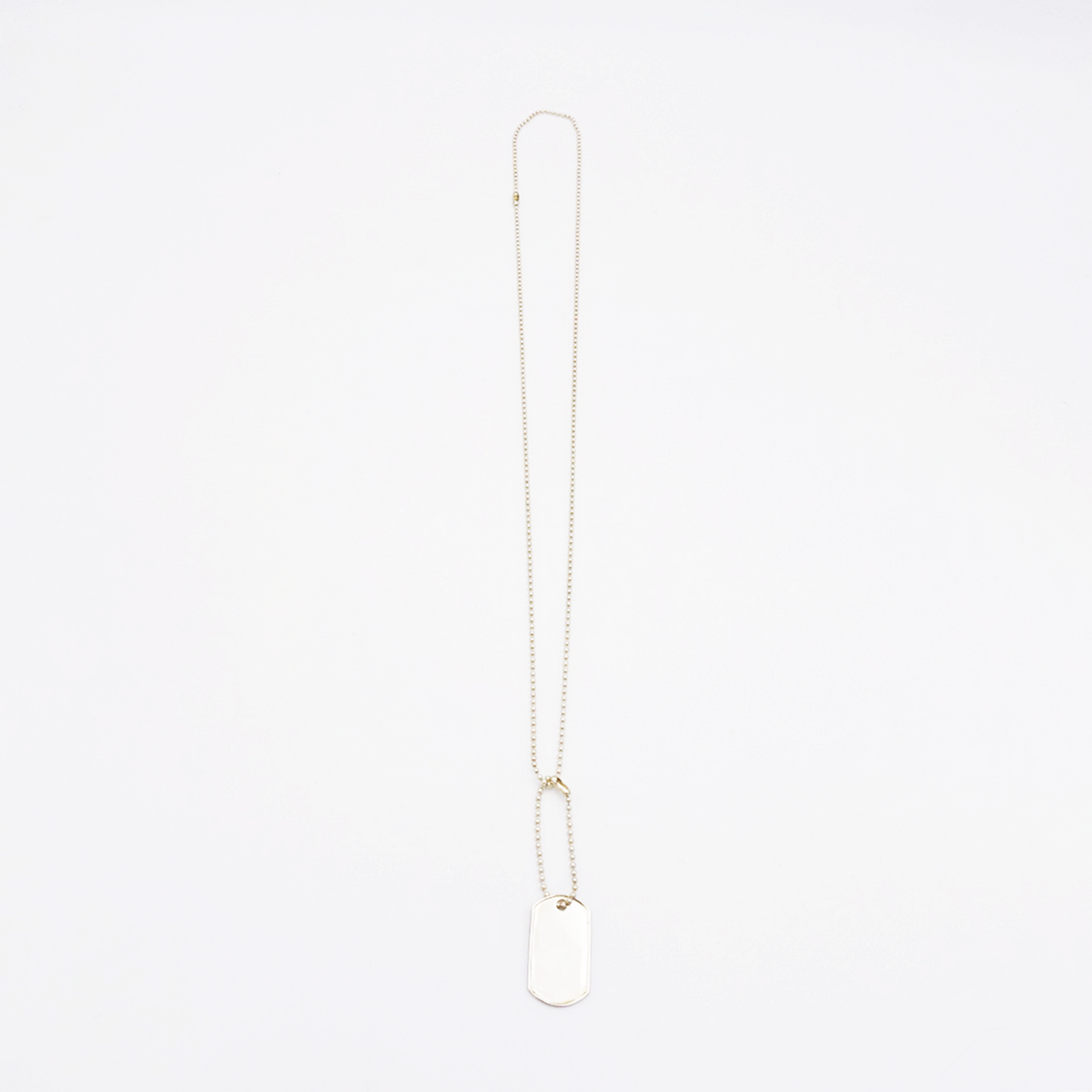 Frame-M ID Tag Ball-Chain Necklace | Independent Flowers & Co.