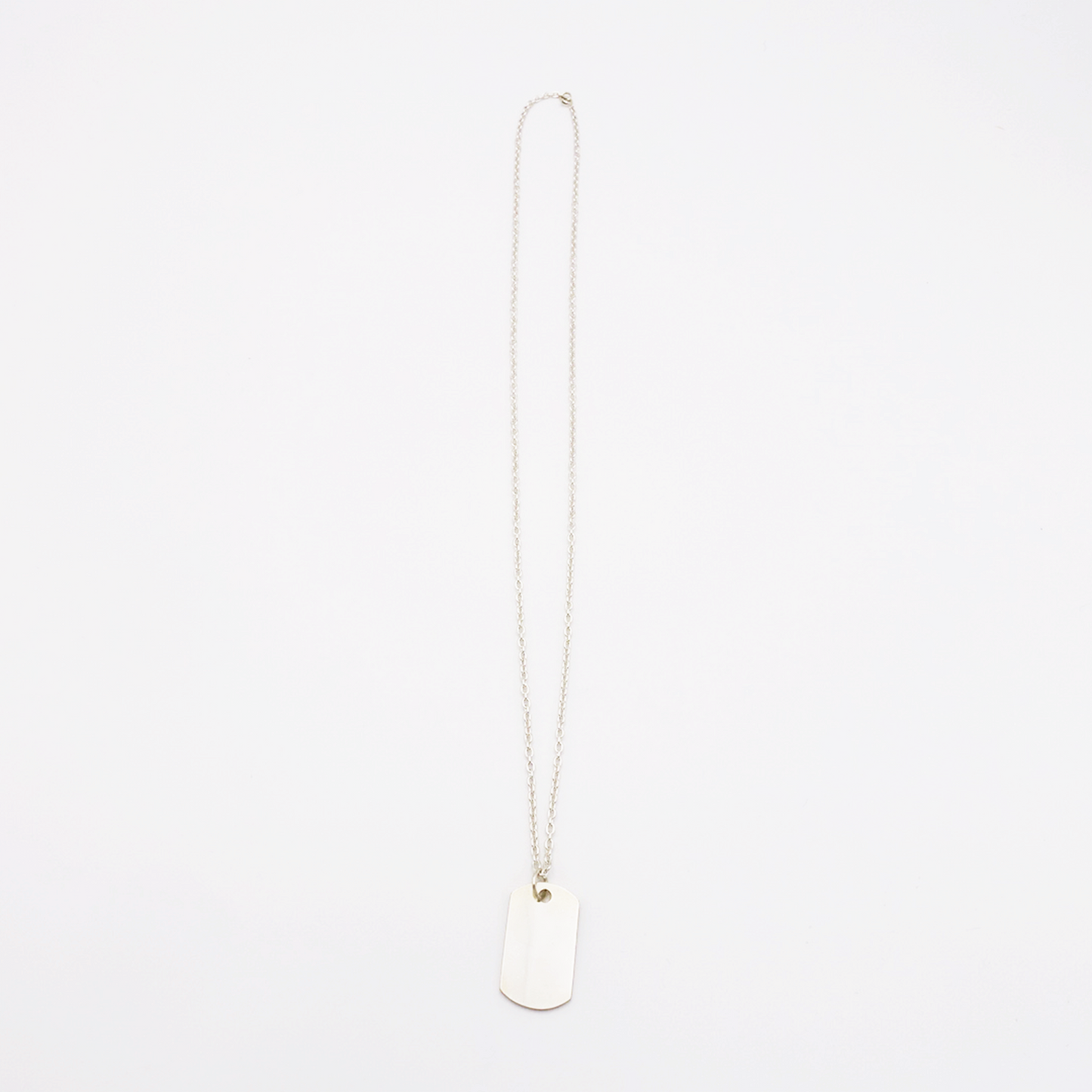 Plate-M ID Tag Chain Necklace
