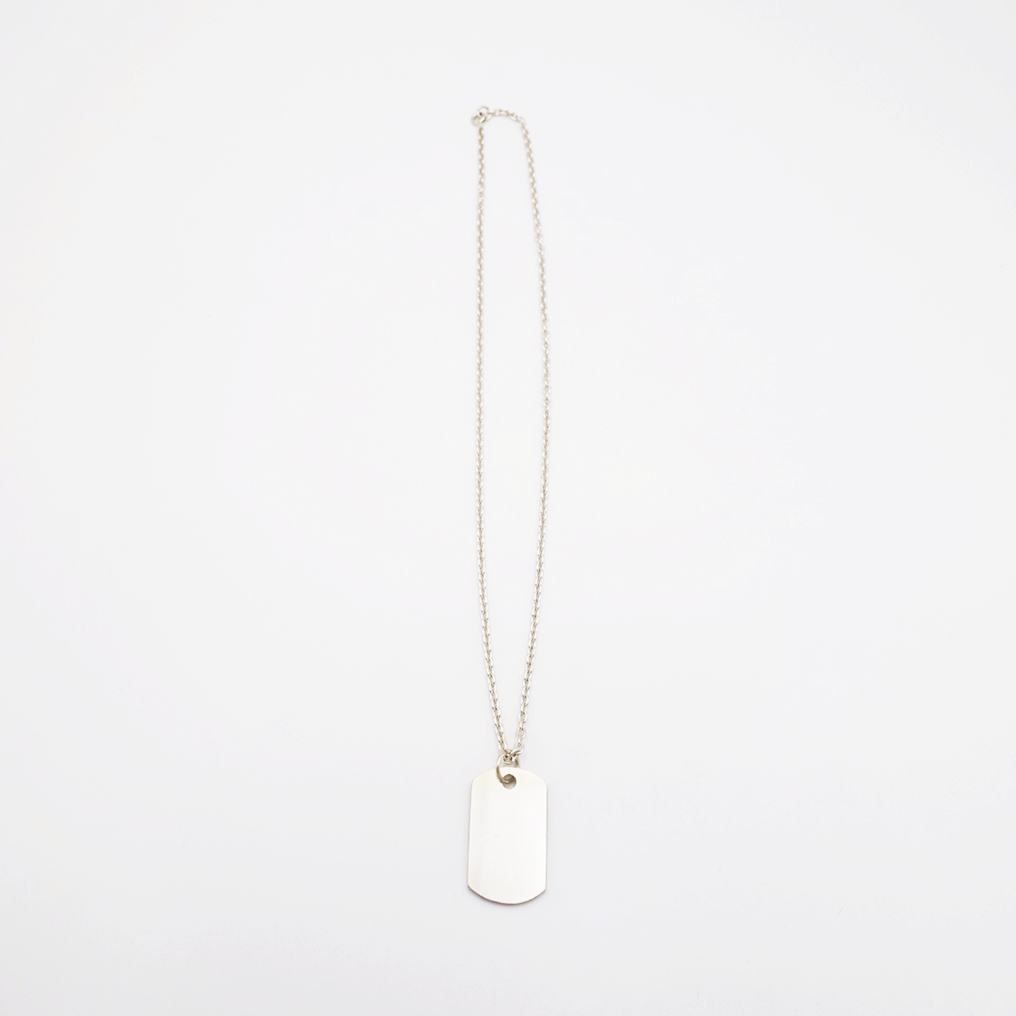 Plate-M ID Tag Chain Necklace