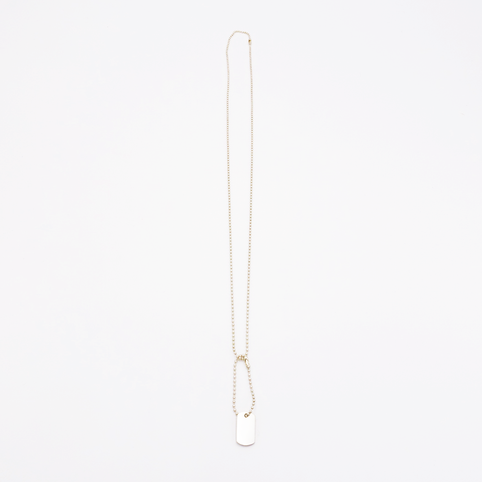 Plate-S ID Tag Ball-Chain Necklace | Independent Flowers & Co.