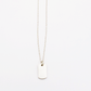 Plate-S ID Tag Narrow Chain Necklace