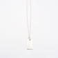 Square-M ID Tag Narrow Chain Necklace
