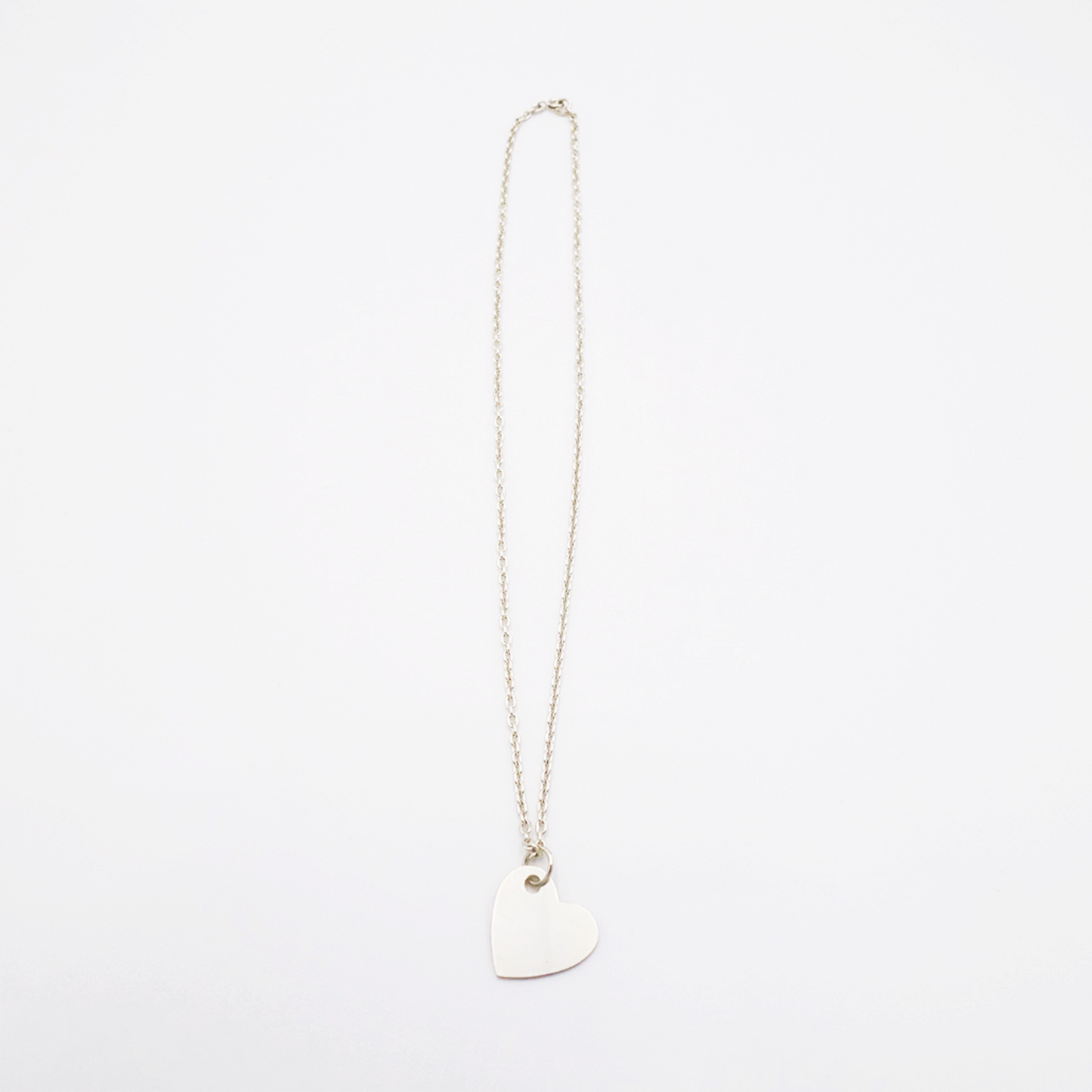 Heart-M ID Tag Chain Necklace